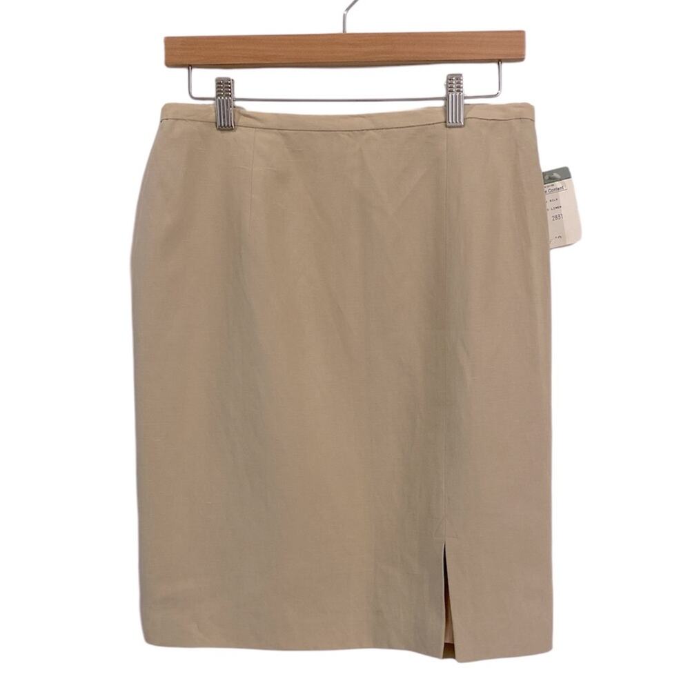 Vintage Elliott Lauren Silk and Linen Skirt Size 12